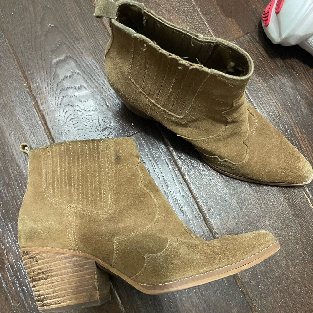 Sam Edelman Brown Suede Ankle Booties